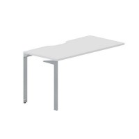 Ray RYPV147 BLTI (Белый/Титан) Стол приставной, эргономичный вырез