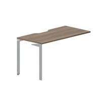 Ray RYPV147 WNTI (Орех/Титан) Стол приставной, эргономичный вырез