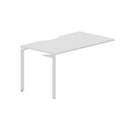 Ray RYPV148 BLBL (Белый/Белый) Стол приставной, эргономичный вырез