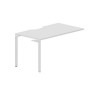 Ray RYPV148 BLBL (Белый/Белый) Стол приставной, эргономичный вырез