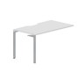 Ray RYPV148 BLTI (Белый/Титан) Стол приставной, эргономичный вырез