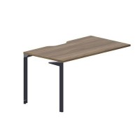 Ray RYPV148 WNAN (Орех/Антрацит) Стол приставной, эргономичный вырез