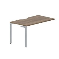 Ray RYPV148 WNTI (Орех/Титан) Стол приставной, эргономичный вырез