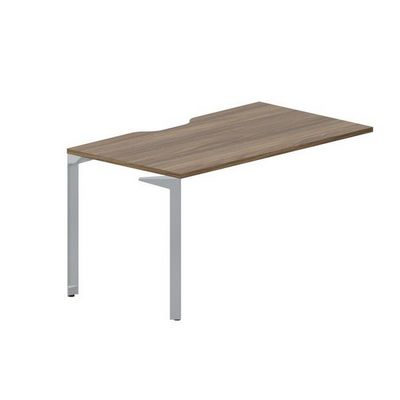 Ray RYPV148 WNTI (Орех/Титан) Стол приставной, эргономичный вырез