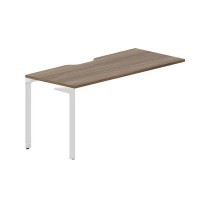 Ray RYPV167 WNBL (Орех/Белый) Стол приставной, эргономичный вырез