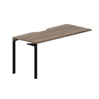 Ray RYPV167 WNNR (Орех/Черный) Стол приставной, эргономичный вырез