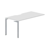 Ray RYPV168 BLTI (Белый/Титан) Стол приставной, эргономичный вырез