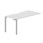Ray RYPV168 BLTI (Белый/Титан) Стол приставной, эргономичный вырез