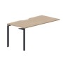 Ray RYPV168 OWAN (Светлый дуб/Антрацит) Стол приставной, эргономичный вырез