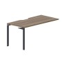 Ray RYPV168 WNAN (Орех/Антрацит) Стол приставной, эргономичный вырез