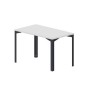 Ray RYS127 BLAN (Белый/Антрацит) Стол, без отверстий