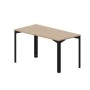 Ray RYS147 OWNR (Светлый дуб/Черный) Стол, без отверстий