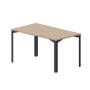 Ray RYS148 OWAN (Светлый дуб/Антрацит) Стол, без отверстий