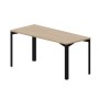 Ray RYS167 OWNR (Светлый дуб/Черный) Стол, без отверстий