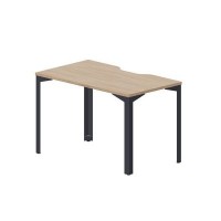 Ray RYV127 OWAN (Светлый дуб/Антрацит) Стол, эргономичный вырез