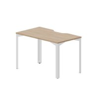 Ray RYV127 OWBL (Светлый дуб/Белый) Стол, эргономичный вырез