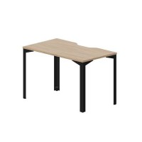 Ray RYV127 OWNR (Светлый дуб/Черный) Стол, эргономичный вырез