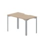 Ray RYV127 OWTI (Светлый дуб/Титан) Стол, эргономичный вырез