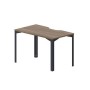 Ray RYV127 WNAN (Орех/Антрацит) Стол, эргономичный вырез