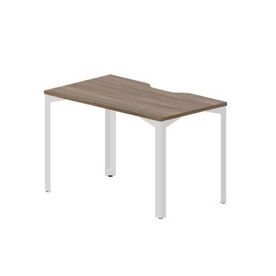 Ray RYV127 WNBL (Орех/Белый) Стол, эргономичный вырез