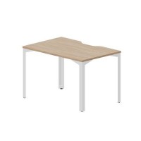 Ray RYV128 OWBL (Светлый дуб/Белый) Стол, эргономичный вырез