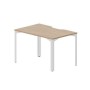 Ray RYV128 OWBL (Светлый дуб/Белый) Стол, эргономичный вырез