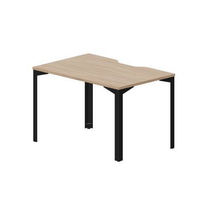 Ray RYV128 OWNR (Светлый дуб/Черный) Стол, эргономичный вырез