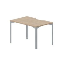 Ray RYV128 OWTI (Светлый дуб/Титан) Стол, эргономичный вырез