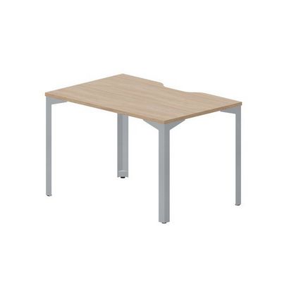 Ray RYV128 OWTI (Светлый дуб/Титан) Стол, эргономичный вырез