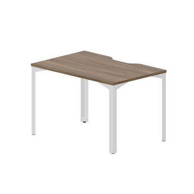 Ray RYV128 WNBL (Орех/Белый) Стол, эргономичный вырез