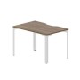 Ray RYV128 WNBL (Орех/Белый) Стол, эргономичный вырез