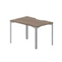 Ray RYV128 WNTI (Орех/Титан) Стол, эргономичный вырез