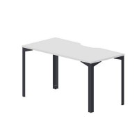 Ray RYV147 BLAN (Белый/Антрацит) Стол, эргономичный вырез