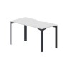 Ray RYV147 BLAN (Белый/Антрацит) Стол, эргономичный вырез