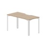 Ray RYV147 OWBL (Светлый дуб/Белый) Стол, эргономичный вырез