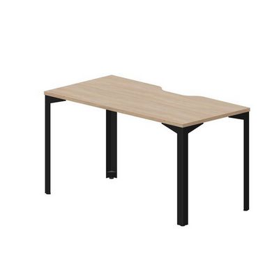 Ray RYV147 OWNR (Светлый дуб/Черный) Стол, эргономичный вырез