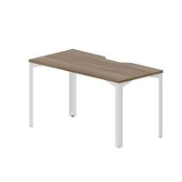 Ray RYV147 WNBL (Орех/Белый) Стол, эргономичный вырез