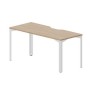 Ray RYV167 OWBL (Светлый дуб/Белый) Стол, эргономичный вырез