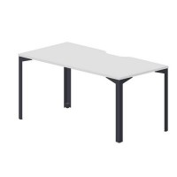 Ray RYV168 BLAN (Белый/Антрацит) Стол, эргономичный вырез