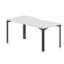 Ray RYV168 BLAN (Белый/Антрацит) Стол, эргономичный вырез