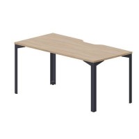 Ray RYV168 OWAN (Светлый дуб/Антрацит) Стол, эргономичный вырез