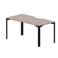 Ray RYV168 TRNR (Тортора/Черный) Стол, эргономичный вырез