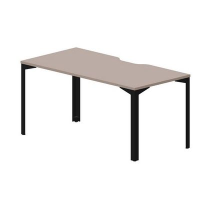 Ray RYV168 TRNR (Тортора/Черный) Стол, эргономичный вырез