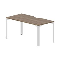 Ray RYV168 WNBL (Орех/Белый) Стол, эргономичный вырез