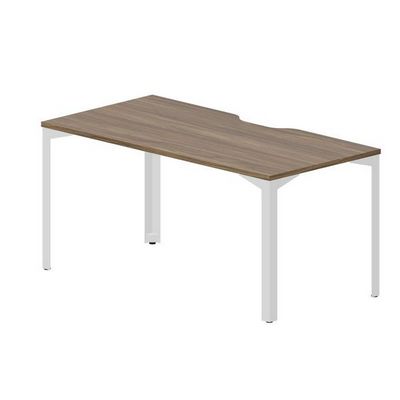Ray RYV168 WNBL (Орех/Белый) Стол, эргономичный вырез