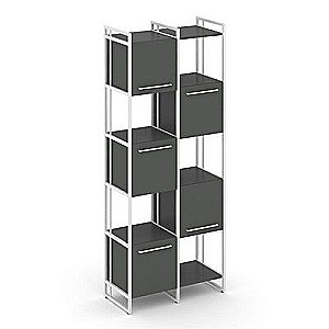Рифт RF.NS-003 (Антрацит/Белый) Шкаф комбинированый
