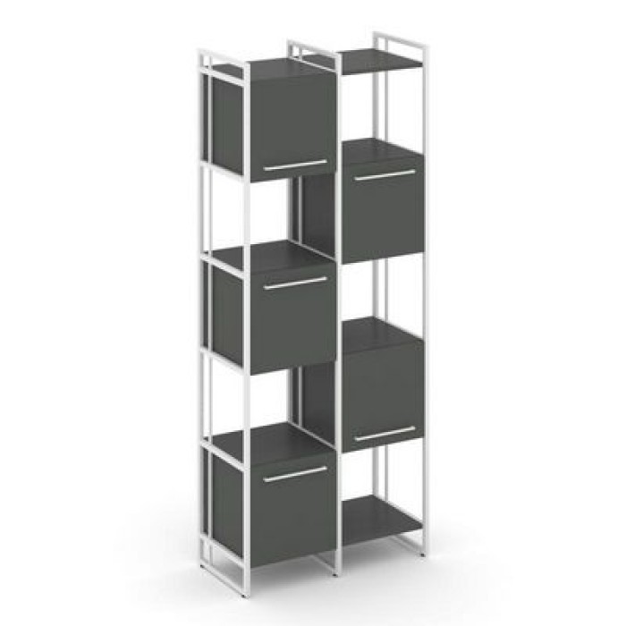 Рифт RF.NS-003 (Антрацит/Белый) Шкаф комбинированый