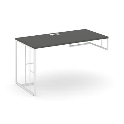 Rift RF.SPOT-014 (R) (Антрацит/Белый) Стол письменный для опорной тумбы правый