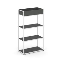 Rift RF.STM-001 (Антрацит/Белый) Стеллаж металлический высокий приставной