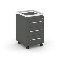 Rift RF.TM-003 (Антрацит/Белый) Тумба мобильная усиленная + рамка